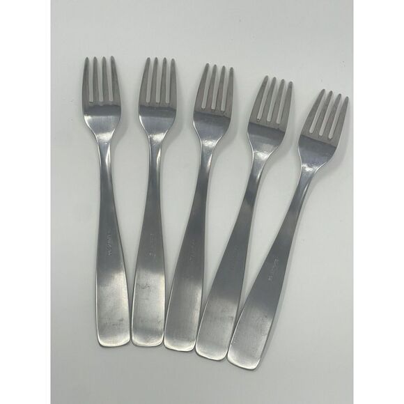 Schulze 66 BWU Germany Vintage Rare Stainless Steel Dinner Forks 8.25” Set Of 5 - Picture 5 of 8